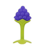 Grapes Shape Silicone Baby Teether | BPA Free Soft Teething Toy for Babies | Food Grade Silicone Gum Massager | Easy Grip Baby Chew Toy | 3+ Months