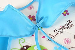 Long Sleeve Baby Bibs | Washable Waterproof Feeding Smocks for Toddlers 6–24 Months, Full-Sleeve Apron Bibs, Durable, Easy-to-Clean, Comfortable & Reusable Baby Bibs | Pack of 3 (Multicolor)