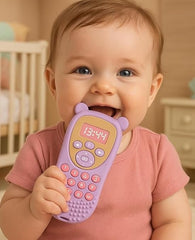 Silicone Remote Teether For Baby, Remote Teether 6 To 12 Months Baby, Helps Biting Skills Development, Colour & Shape Recognition, Teething Toys For Babies And Toddlers ,BPA Free (Multicolor) (Pack Of 1)