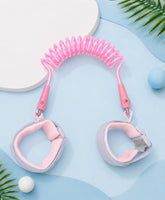 Baby Anti Lost Adjustable Child Wrist Strap Link Safety Harness Stretchable Light Weighted Hand Leash for Travel Shopping Airport and Outdoor for Kids (Light Pink)