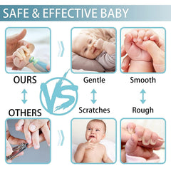 Baby Nail Trimmer New Born with Lights | Electric Baby Nail Cutter 0-6 Months with Multiple Filer Heads Adjustment | New Born Baby Products, Pack of 1