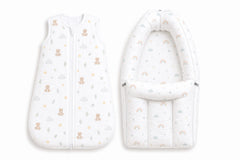 TRIDALAM Premium Muslin Baby Carry Nest & Sleeping Bag Combo | Soft, Breathable Baby Essentials | Assorted Prints