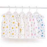 TRIDALAM Muslin Cotton Baby Jhabla Pack of 5 for Newborn (0–3 Months) | Soft & Breathable Front Open | Assorted Prints