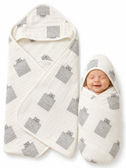 TRIDALAM Premium Muslin Baby Blanket for Newborn | Super Soft & Lightweight Baby Blanket | Breathable Muslin Fabric | Gentle Baby Blanket | Pack of 1 | Assorted Print