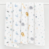 TRIDALAM Muslin Baby Towel for Newborn | Super Soft & Lightweight Baby Bath Towel | Breathable Muslin Fabric | Gentle Baby Towel | Pack of 1 | Assorted Print