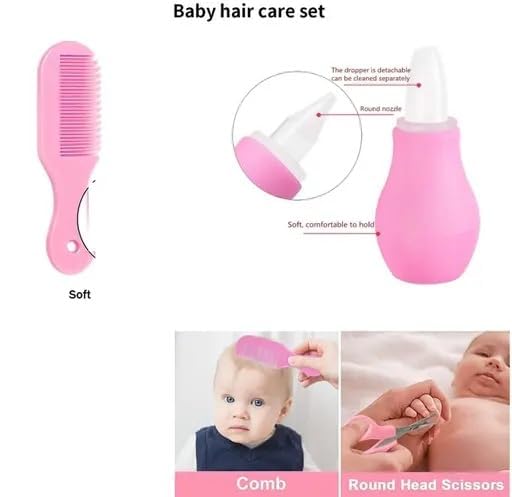 Baby Grooming Kit, Newborn Baby, Toddler, Kids Accessories Set, Portable Infants Kit, Ideal for Travelling & Home Use