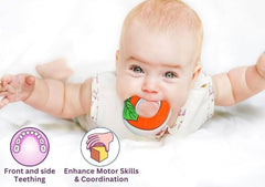 BPA-Free Baby Teether for 6–12 Months | Cooling Water-Filled Soft Teething Toy with Carry Case | Easy Grip, Non-Toxic & Travel-Friendly Infant Teething Ring