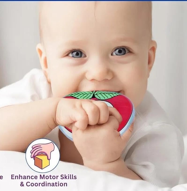 BPA-Free Baby Teether for 6–12 Months | Cooling Water-Filled Soft Teething Toy with Carry Case | Easy Grip, Non-Toxic & Travel-Friendly Infant Teething Ring
