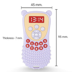 Silicone Remote Teether For Baby, Remote Teether 6 To 12 Months Baby, Helps Biting Skills Development, Colour & Shape Recognition, Teething Toys For Babies And Toddlers ,BPA Free (Multicolor) (Pack Of 1)