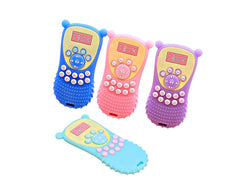 Silicone Remote Teether For Baby, Remote Teether 6 To 12 Months Baby, Helps Biting Skills Development, Colour & Shape Recognition, Teething Toys For Babies And Toddlers ,BPA Free (Multicolor) (Pack Of 1)
