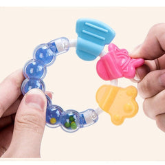 Teether For 6 To 12 Months Baby Bpa Free (Rattle Teether),Assorted