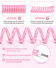 Baby Anti Lost Adjustable Child Wrist Strap Link Safety Harness Stretchable Light Weighted Hand Leash for Travel Shopping Airport and Outdoor for Kids (Light Pink)