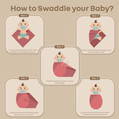 TRIDALAM Muslin Baby Swaddle Blanket for Newborn | Ultra Soft Breathable Cotton Muslin | Assorted Prints | Pack of 2 | 0-6 Months