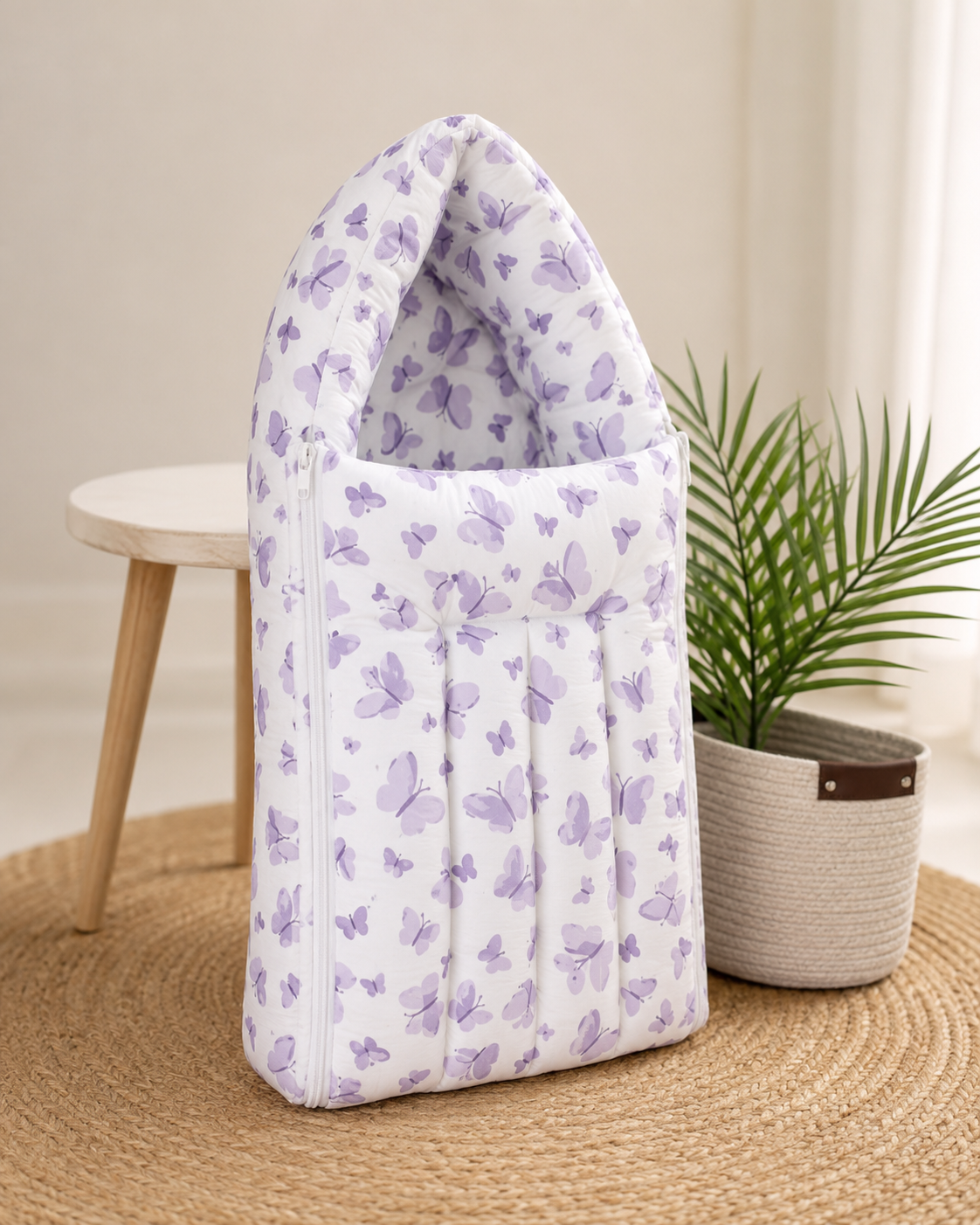 100% Muslin Cotton Baby Carry Nest Sleeping Bag | Assorted Colours & Prints | Soft Breathable Newborn Baby Carry Bag | Portable Infant Nest | 0–6 Months