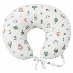 TRIDALAM Muslin Baby Feeding Pillow | Soft & Lightweight Nursing Support Pillow for Mother & Baby | Multipurpose Baby Support Cushion | Muslin Fabric | Pack of 1 | Assorted Print