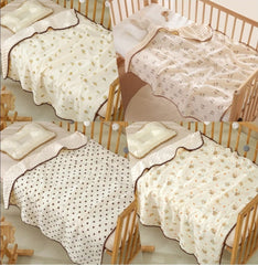 TRIDALAM Muslin Bubble Blanket for Newborn Baby | Soft & Gentle on Delicate Skin | Lightweight Baby Blanket | Assorted Prints | Pack of 1