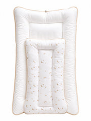 TRIDALAM Newborn Muslin Feeding Pillow | Soft Baby Nursing Support Cushion (0–3 Months) | Breathable Fabric | Assorted Prints